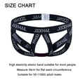 thumbnail image 3 of JOCKMAIL Mens Underwear Thongs Jockstrap Athletic Supporter Underwear Male Underpants Jock Strap, 3 of 4