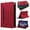 Red, variant on Decase Case for Samsung Galaxy Tab A11 10.9" 2025, Premium PU Leather Shockproof Folio Case, Business Tablet Wallet Cover with Flip Card Holder Stand for Tab A11/A9,Red