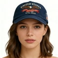 thumbnail image 4 of WKSCLPAI 250th Anniversary Hat, Adjustable United States 250th Commemorative Patriotic Hat, Eagle Printed Washable Casual Baseball Caps for Men Women, Independence Day Gift, Navy, 4 of 5