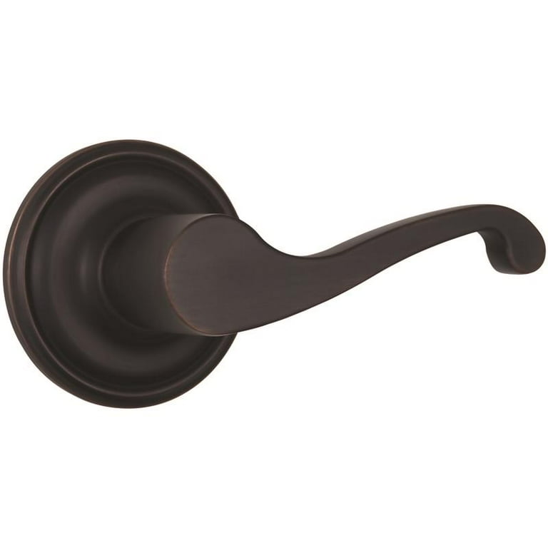 Brinks Push Pull Rotate Glenshaw Oil Rubbed Bronze Passage Lever ANSI Grade 2 1.75 in.