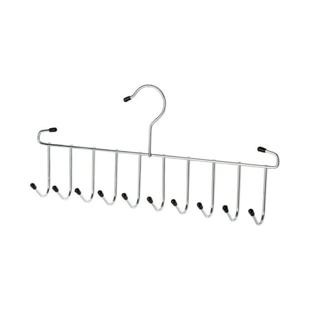 Organize It All 10 Hook Accessory Belt and Scarf Hanger, Metal, Chrome