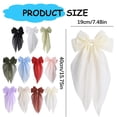 thumbnail image 3 of 1 Pack Beige Curtain Tiebacks, Neutral Bow Curtain Ties with Clips, Decorative Sheer Curtain Holdbacks, Farmhouse Curtain Tie Backs for Bedroom Living Room Minimalist Home Decor(Beige), 3 of 5
