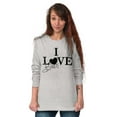 thumbnail image 4 of I Love Black Lives Racial Equality Plus Size Long Sleeve Graphic Tee Shirt Brisco Brands 3X, 4 of 5