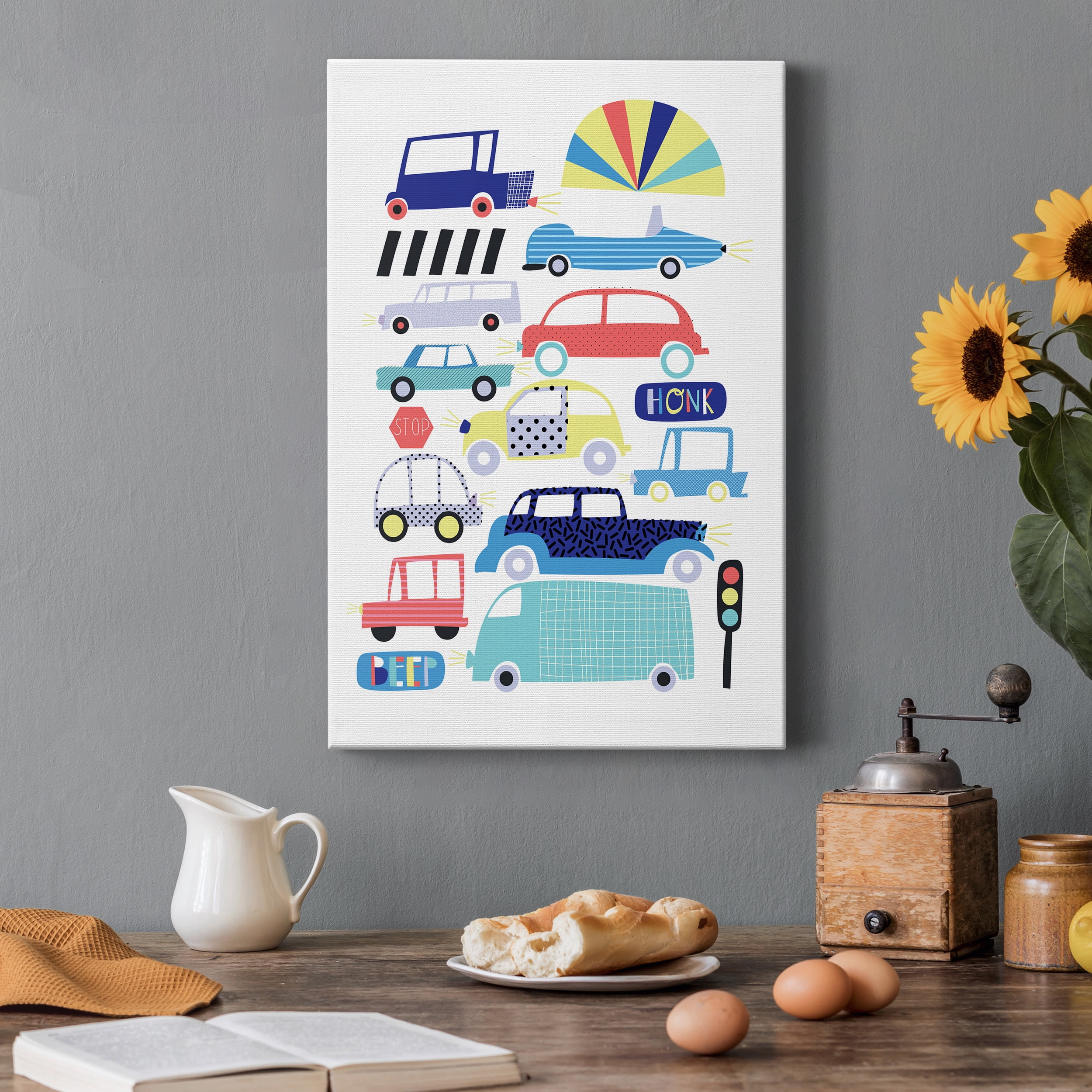 Traffic Jam Premium Gallery Wrapped Canvas - Ready to Hang - 12 x 18