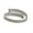 Silver, variant on Unisex Stainless Steel Weave Braid Bracelet Open Wide Link Chain Wristband Stretch Flexible Cuff Bangle Silver