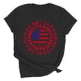 thumbnail image 2 of Vetsdori Womens Patriotic Shirts Short Sleeve Red White and Blue Pullover USA Years Anniversary Graphic Summer Crew Neck,Casual Independence Day Shirts for Women Fashion, 2 of 7