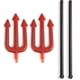 thumbnail image 3 of 2PCS Novelty Devil Fork Glittery Devil Pitchfork Halloween Pitchfork Kids for Halloween Party, 3 of 5