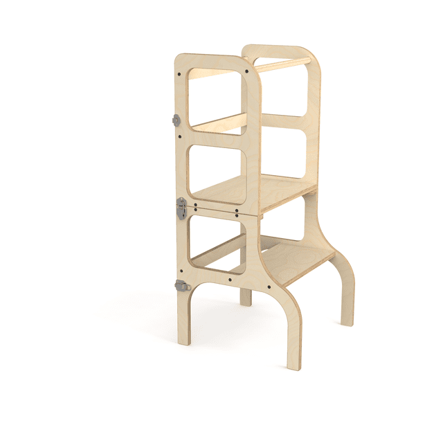 Torre de aprendizaje Montessori y mesa con banquito para niños de 18 meses a 4 añitos modestto 2 en 1