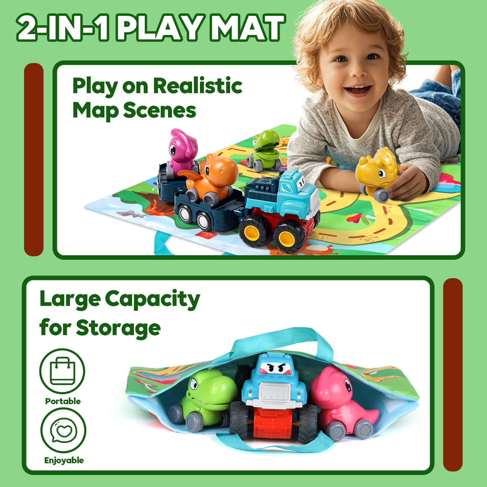 Lehoo Castle Dinosaur Pull Back Cars 5-Piece Set photo 2