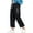 Black, variant on CHEEREAM Pants Men Quick Dry Pull-On Hiking Yoga Golf Capri Pants Summer Athletic Breathable Workout Stretch Pants Plus Size White S