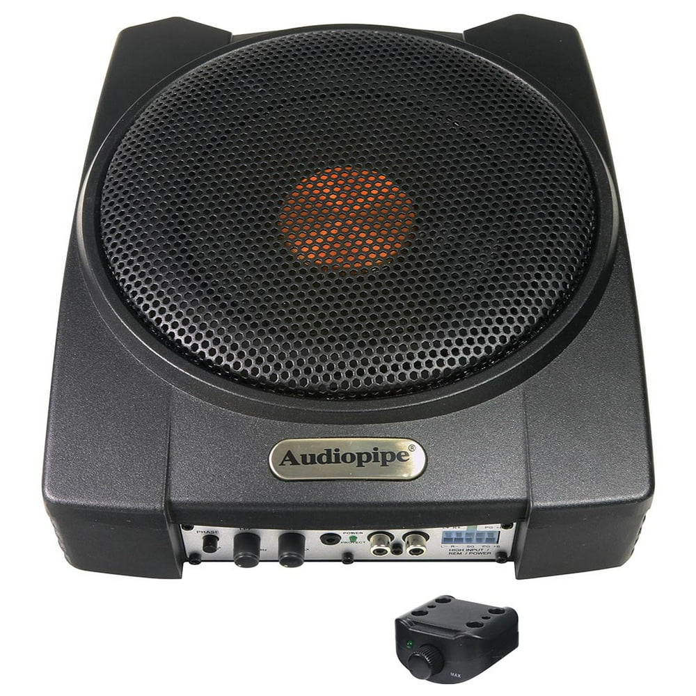 Audiopipe APLP803 8" Active Enclosed Low Profile Subwoofer System 300