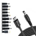 thumbnail image 6 of USB C to DC5521 5.5x2.1mm Adapter Cable 200cm 10 Adapter Tips PD100W for Wide Compatibility PD20V5A 100W, 6 of 9