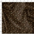 thumbnail image 4 of Soimoi Brown Rayon Fabric Leaves & Flowerpecker Bird Print Fabric by Yard 58 Inch Wide, 4 of 5