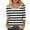 Multicolor, variant on hotojiny T Shirts for Women Spring Fashion Striped Crew Neck Casual Tops Summer Soft 3/4 Sleeve Loose Tees Clothes