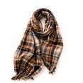 thumbnail image 1 of Bufandas cálidas de invierno para mujer, bufanda grande con sensación de Cachemira, Poncho de moda, chales largos, envolturas de rejilla, bufandas suaves y cálidas, 1 of 5