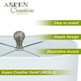 thumbnail image 7 of Aspen Creative 24018-22, Steel Lamp Finial in Brushed Nickel Finish, 1 3/8" H, 2 Pack, 7 of 7