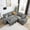 Light Grey, variant on 82" L-Shaped Sectional Sofa Bed, Pull Out Sleeper Couch with Storage Chaise & USB Charging Ports, Soft Terry Cloth Fabric Sofa for Small Apartment Living Room, Dark Grey