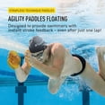 thumbnail image 2 of Palas de natación FINIS Floating Agility Large, amarillas, 2 of 7