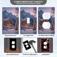 thumbnail image 3 of Light Switch Cover Switch Plate Outlet Cover Plug Cover for Electrical Unused Outlet Cover Beautiful Wooden Chalet, 3 of 6