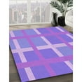 thumbnail image 3 of Ahgly Company Machine Washable Indoor Rectangle Transitional Bright Lilac Purple Area Rugs, 4' x 6', 3 of 7