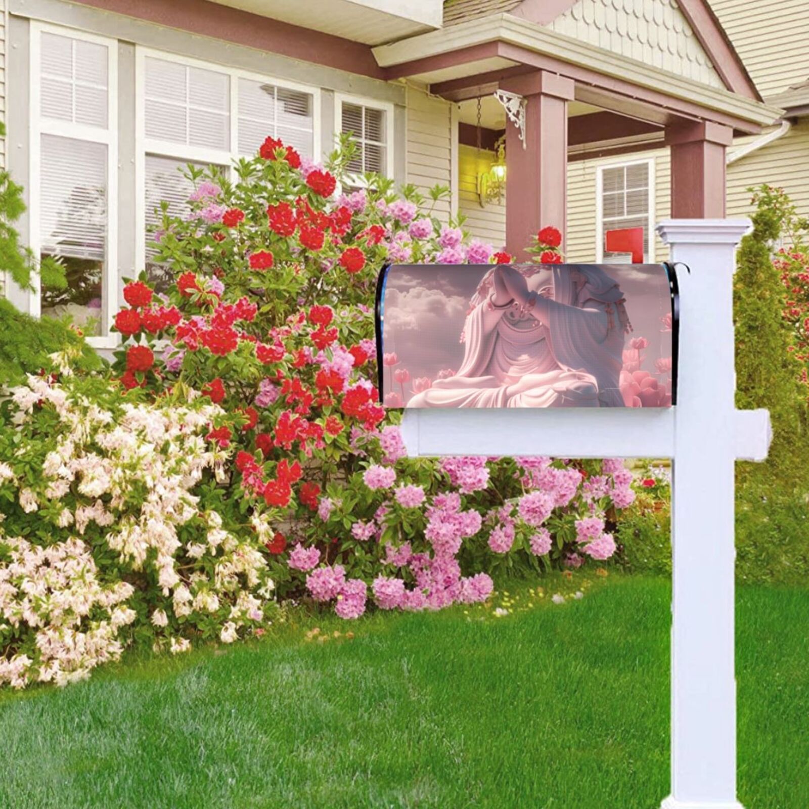 Kdxio Magnetic Mailbox Cover 21x18 in Mailbox Cover Outdoor Decoration Holiday Mailbox Covers for Home Garden Yard-21x18 in