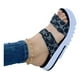 thumbnail image 1 of EU36 = MX3 = MX23 = Foot length 23 cmNegroSandalias Con Plataforma Y Lazo Con Estampado De Palabras esquí esquí Gafas de esquí, 1 of 3