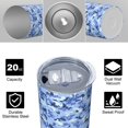 thumbnail image 4 of Camouflage 20 Oz Stainless Steel Skinny Tumbler – Vacuum Insulated Slim Travel Cup with Lid & Stainless Steel Straw, 360° Full Wrap Printed Tumbler for Home, Office & Outdoor Use, 4 of 6