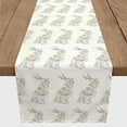 thumbnail image 2 of Creative Products Floral Rabbit Pattern 16x90 Poly Twill Table Runner, 2 of 3