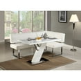 Chintaly Linden Modern LShaped Dining Bench for Kitchen and Dining