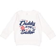 thumbnail image 2 of Inktastic My Daddy is My Sailor Toddler Sweatshirt, 2 of 4