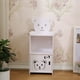 thumbnail image 4 of PVC Hollowed Out Bear Nightstand Home Freestanding Bedside Cabinet Dormitory And Rental Storage Tiered Storage Carved Storage Cabinet, 4 of 6