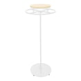 thumbnail image 5 of ToppiJoy 55In Round Garment Rack, Multi-Purpose Clothes Display Rack, Double Space Retail Clothing Rack (White, Log Color), 5 of 9