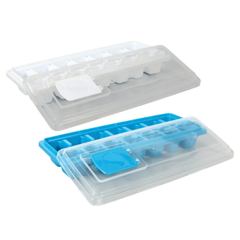 Ice Cube Trays With Lid & Bin Round Ice Mold Making for freezer 99 x 1in