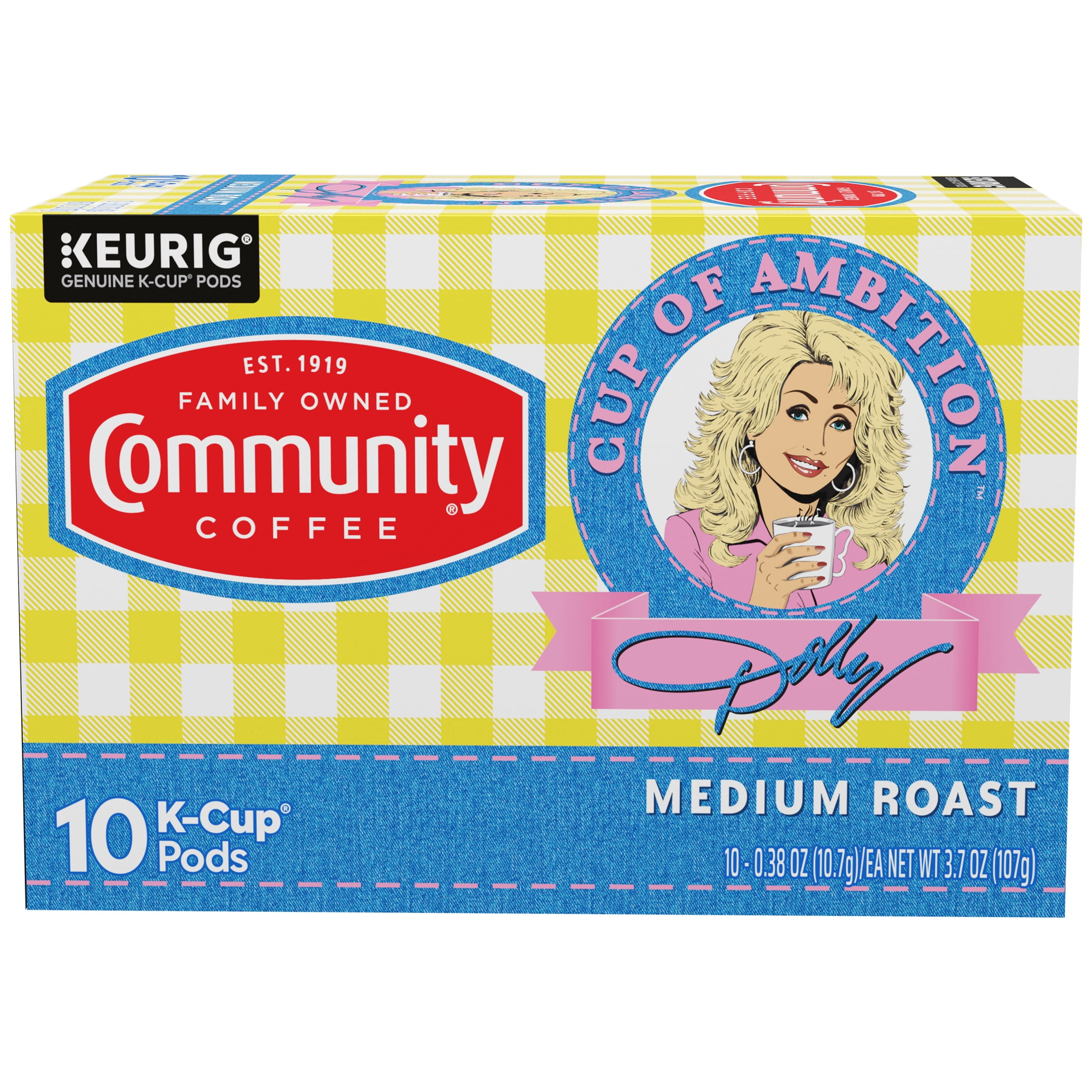 Dolly Parton’s Cup of Ambition™ with Community Coffee® Medium Roast Keurig® K-Cup® Pods 10 ct Box