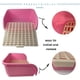 thumbnail image 3 of Caja de arena grande para conejos, alimentador en ángulo, caja de arena de castaño, caja de arena cuadrada para mascotas para cobayas, hurones y otros animales adultos, 3 of 5