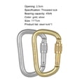 thumbnail image 7 of Opolski 45KN D-shaped Carabiner High Load-bearing Steel Climbing Main Lock for Mountaineering, 7 of 7