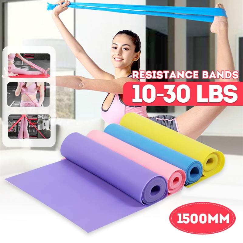 Resistance Bands 1500mm Yoga Pilates Fitness Mat Gymnastic Mat Non slip Elastic Band Mat Fitness Bag Weight Loss Exercise Random Color Walmart