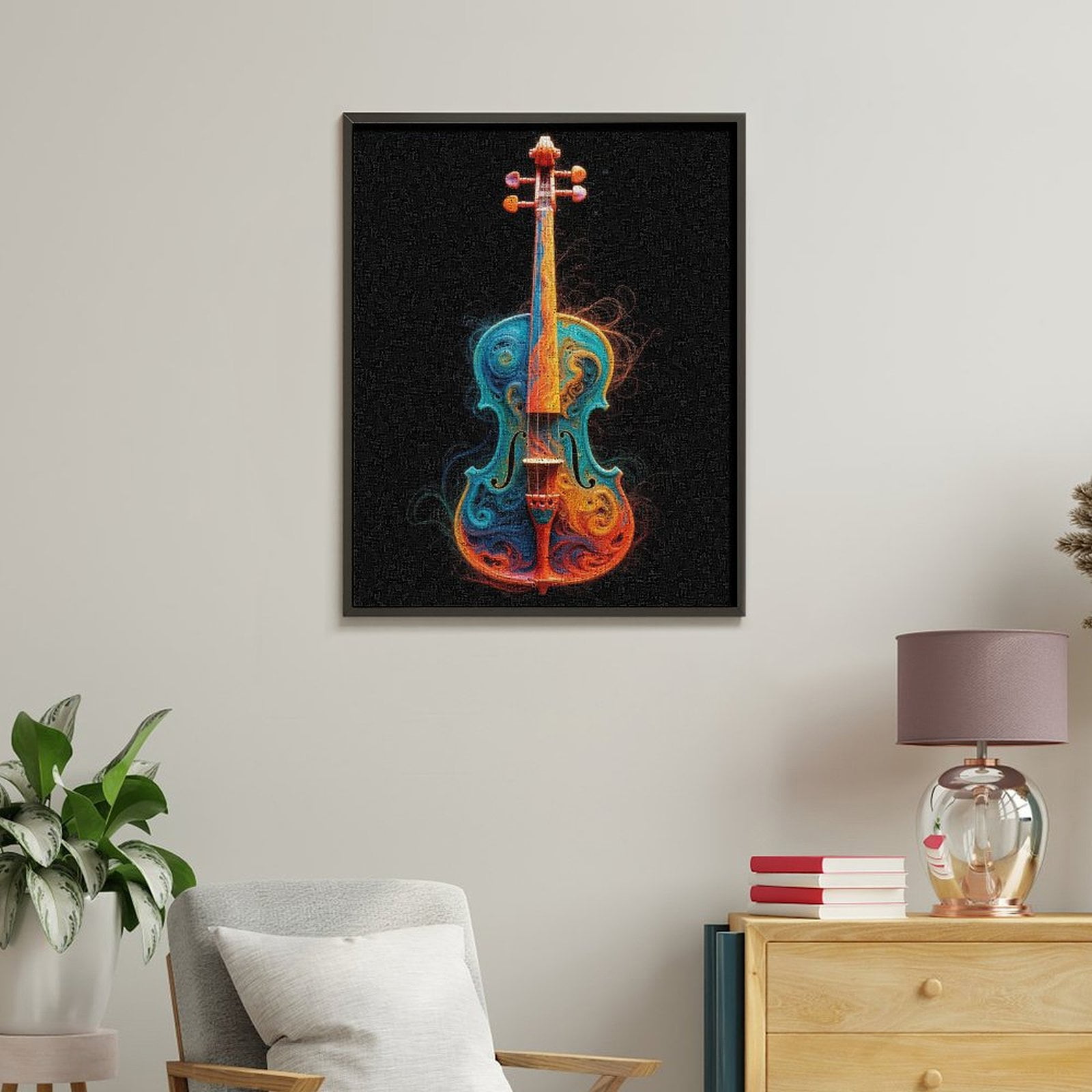 Paint by Numbers Kit for Adults, Colorful Abstract Musical Design Paint by Numbers, Easy Paint by Numbers Kit for Adults Beginner, DIY Adult Paint by Number Kits on Canvas, Home Decor