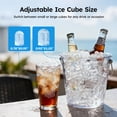 thumbnail image 4 of Countertop Ice Maker Machine with Handle, Portable Ice Maker Produces 26Lbs/24H, 8 Bullet Ice Cubes Ready in 6 Mins, 4 of 10