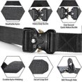 thumbnail image 2 of Tactical Belt, Military Style Quick Release Metal Buckle Belt, 1.5" Heavy Duty Nylon Rigging Belts for Men, 2 of 5