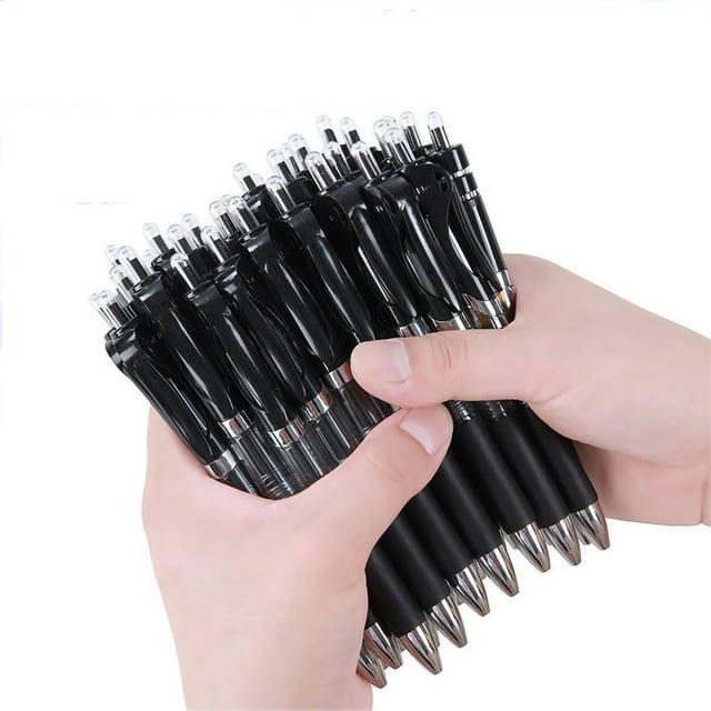 Retractable Gel Ink Retractable Gel Ink Pens Smoother Writing Comfortable Grip Large Capacity Signature Pen For School