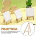 thumbnail image 6 of Homoyoyo 2-Pack Beige Wood Tabletop Display Easels for Photos, Art, Signs, and Small Frames, 6 of 6