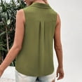 thumbnail image 6 of Women Sleeveless Tops for Work, Womens T Shirts Casual V Neck Womens Sports Tops Xl Womens Tops Dressy Casual Short Sleeve Zipper My Orders Placed By Me my orders, 6 of 6
