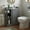 Dove Gray, variant on LEDREM Narrow Storage Cabinet with Sliding Doors, Adjustable Shelves, Toilet Paper Holder and Brush Compartment, Slim Floor Unit for Bathroom and Living Room, Cloud White