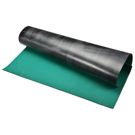 Uxcell Anti Static ESD Mat High Temperature Rubber Table Mat 23.62'' x 19.69'' Green Black