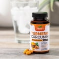 thumbnail image 5 of Turmeric Curcumin Supplement 1500mg - BioPerine Black Pepper Extract Advanced Absorption Curcuminoids for Nature's Joint Support - Antioxidant Herbal Supplement for Women & Men, Non-GMO - 60 Softgels, 5 of 9