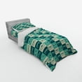 thumbnail image 2 of Ambesonne Indie Bedding Set 3 Pcs, Vintage Eyeglasses Cool, Twin XL, Petrol Blue Turquoise, 2 of 2