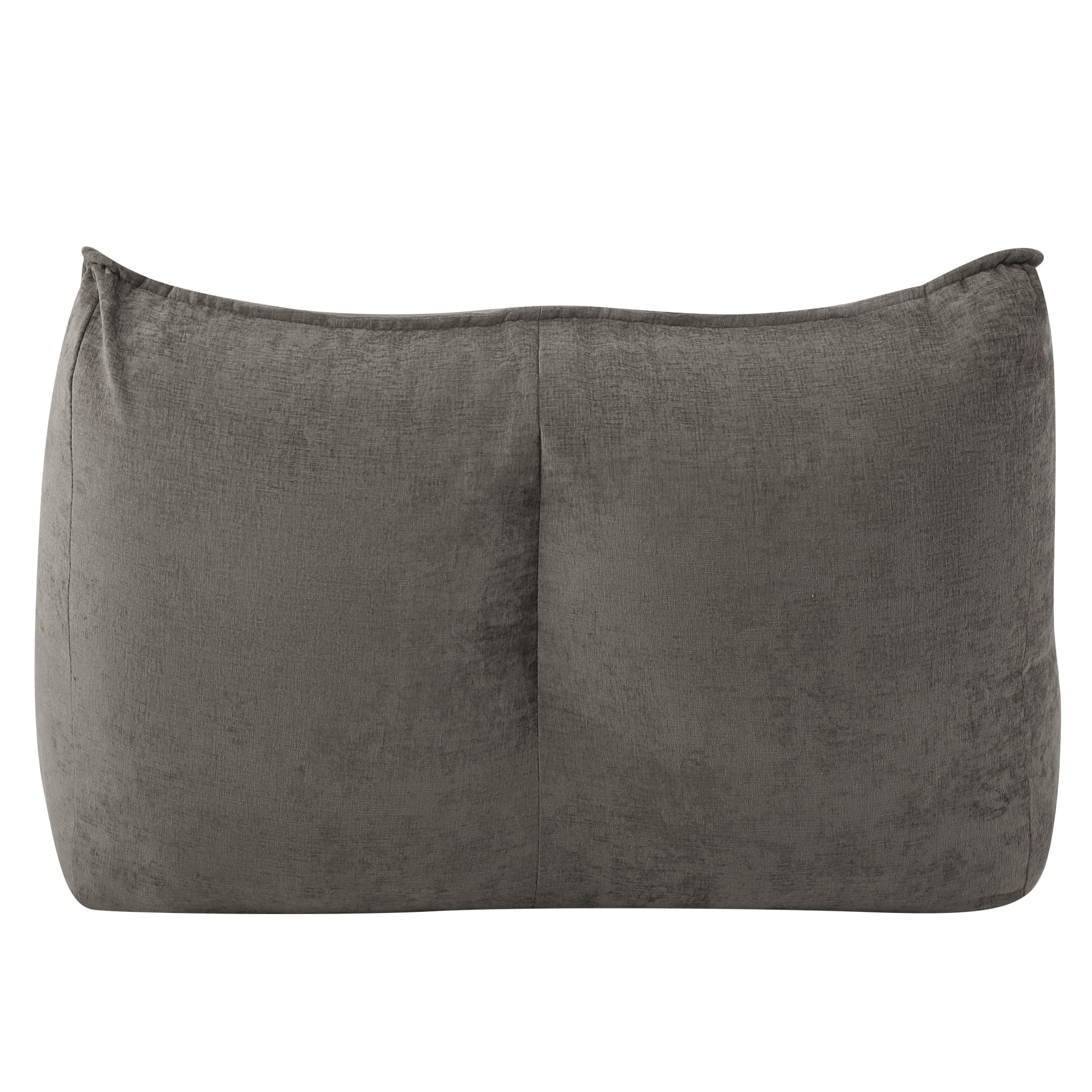 Leumius Cozy Fluffy Cloud Lazy Sofa, 2-Seater Corduroy Bean Bag Lounge Chair, Lightweight Single-Seat Couch for Living Room, Bedroom, Dorm Room, Office & Small Spaces,Dark Brown