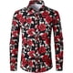thumbnail image 3 of Camisas de hombre 2024 de manga larga con estampado de flores en 3D y botones de solapa, ropa de verano para hombre, camisetas de moda para novios, fiestas de graduación y cumpleaños, 3 of 5