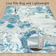 thumbnail image 5 of Jamfeel Abstract Rugs Soft Vintage Area Rug Indoor Carpet for Bedroom Living Room Office Home Decor,4'x6',Blue, 5 of 8